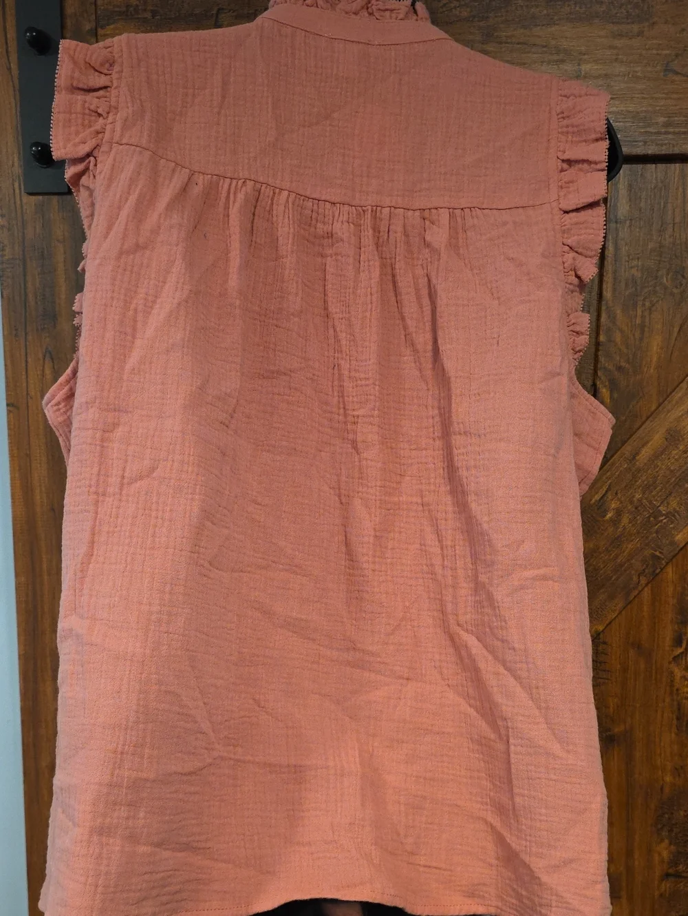 J. Crew Ruffled Sleeveless Top XL